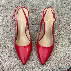 Sam Edelman Red Slingback Heels
